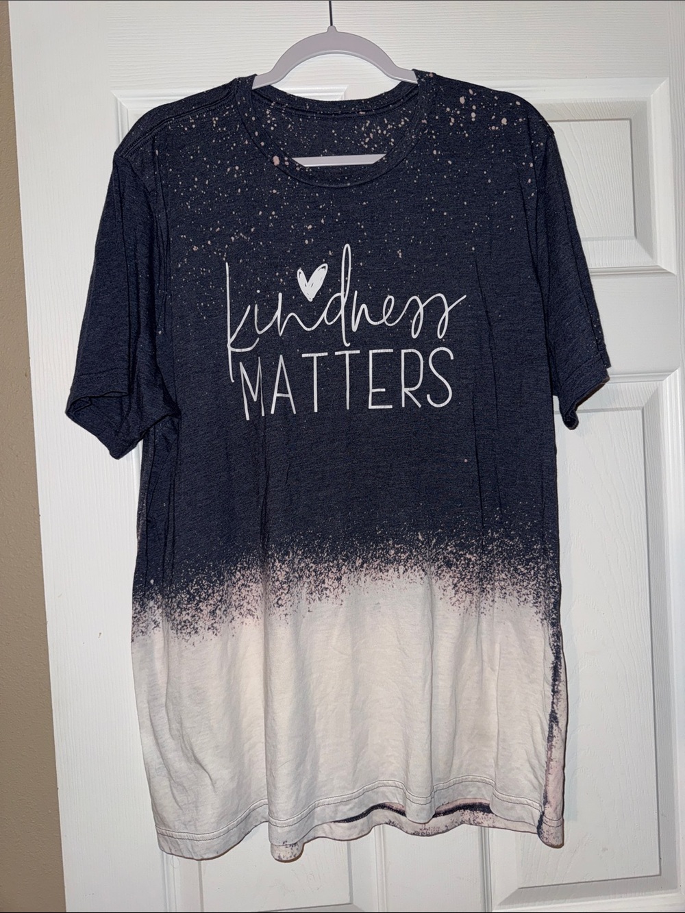 Kindness Matters Navy Dip-Dye Kids Tee
